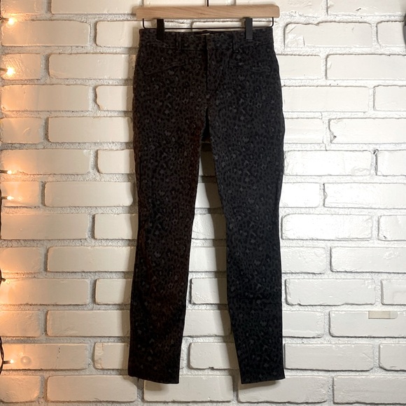 GAP womens skinny ankle work pants jeans cheetah print - Picture 1 of 6